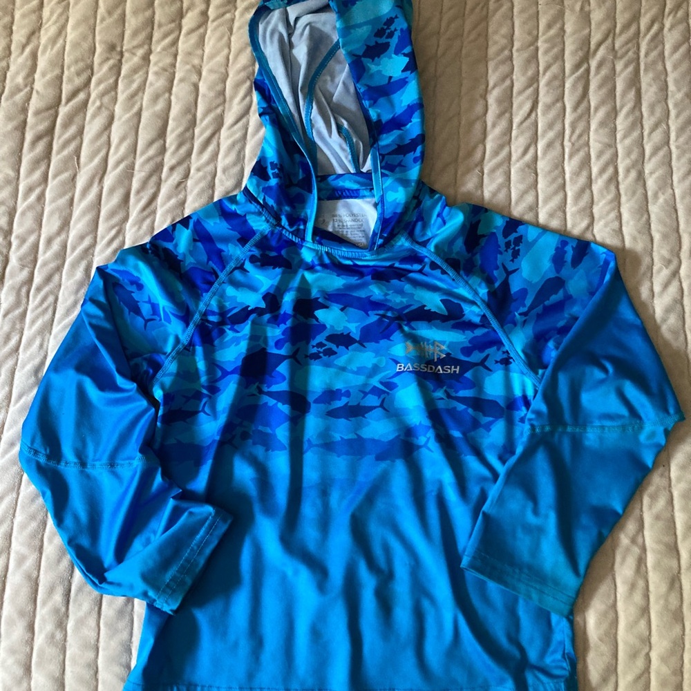 Kids Blue Long Sleeve Hoodie